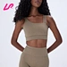 Cover up in style with our double strap bra. Designed for comfort and support, it's a must-have for any workout wardrobe. Shop now and stay ahead of the trend.